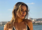 Бадоса показала восхитительную фигуру, попозировав в бикини на яхте